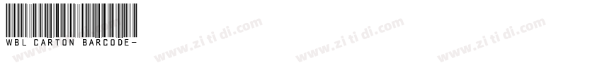 WBL Carton Barcode字体转换